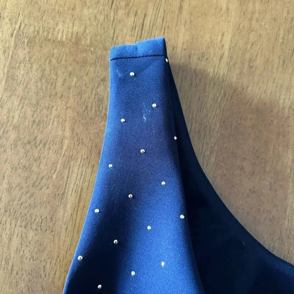 BETSY & ADAM Metallic-dot Ruffled Scuba Dress - Picture 9 of 16